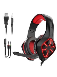 Buy Over-Ear Gaming Wired Headset With Mic For Ps4 Ps5 XOne XSeries Nswitch Pc in UAE