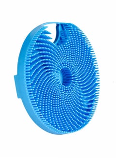 Buy Silicone Body Brush Shower Bath Body Scrubber with Soft Bristles Deep Cleansing and Gentle Exfoliating in Shower Blue in Saudi Arabia