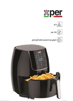 Buy Air Fryer without Oil, 5 Liters,1700 Watts, Touch Screen with 8 Programs | XPAF-800B in Saudi Arabia