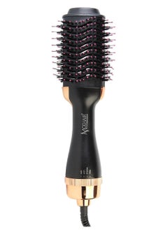 Buy Hair Dryer Hot Air Brush Styler MO7010 - 1200W And Volumizer Hair Straightener Curler Comb Roller One Step Electric Ion Blow Dryer Brush in Egypt