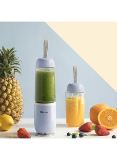 Buy Portable Corded Electric Smoothie Blender 350ml blue in Saudi Arabia