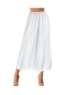 Buy Women's Long Half Slip Underskirt with Lace Trim – Comfortable & Elegant in UAE