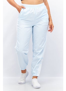 Buy Women Loose Fit Stripe Pull On Jogger Pants, Blue in UAE