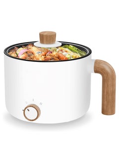 Buy Electric Hot Pot, 1.5L Stainless Steel Ramen Cooker, Mini Ramen Cooker, Multifunctional Electric Cooker with Overheating Protection for Stew, Noodles (1.5L) in UAE