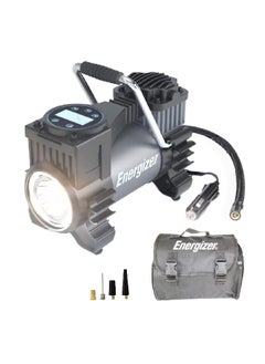 Buy 12V 120PSI Working Pressure Air Compressor with LED Grey and Black in Saudi Arabia