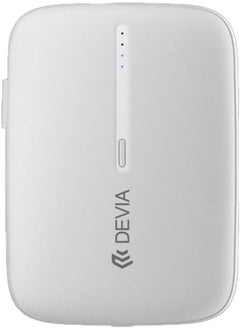 Buy DEVIA Kintone Series Built-in Dual Cable Power Bank 10000mAh Support three devices charging at same time - White in Egypt