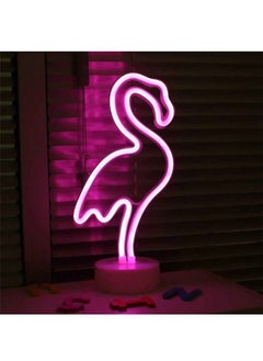 Buy Flamingo Neon Lamp LED Modeling Light Bedroom Night for Party Festival Decoration in UAE