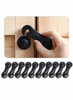 Buy Baby Child Safety Cabinet Locks, Easiest 3M Adhesive Baby Proofing Latches, No Tools are Needed, Use for Multi-Purpose for Furniture, Kitchen, Ovens, Toilet Seats, Fridge, Cupboard (10Pack) in UAE