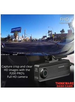اشتري Thinkware F200 PRO Full HD 1080P WiFi Dash Cam (Front & Rear Cam, 32GB, Hardwiring) في الامارات