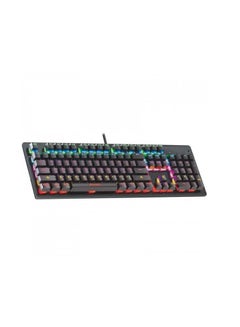 اشتري jertech Sprint JK520 gaming keyboard, a gaming keyboard with RGB lighting and a comfortable design for gaming for long periods of time, with 104 mechanical keys and backlighting في مصر