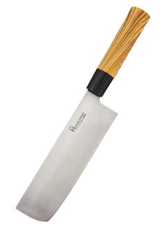 Buy Homepro 7" Nakiri Knife - Precision-Crafted Stainless Steel Blade Wooden Handle Ergonomic Handle Ideal For Veggie Chopping And Slicing in UAE