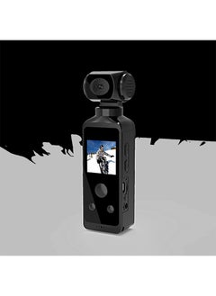 اشتري 4K Sports Pocket Camera 270-degree rotation Creative Handheld camera Outdoor sports camera, with 16GB memory card, 1.33 inch HD screen, 10000 mah battery, long life, can be connected to external micro في السعودية