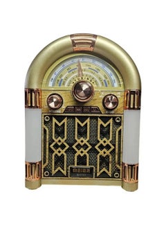 Buy Portable Antique Radio Nostalgic Wooden Retro FM Radio With AM | FM | SW Band Frequency, USB | SD | TF Card Slot, AUX and Bluetooth Modern Feature Vintage Radio in UAE