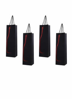 Buy 12pcs Wine Gift Paper Bags Single Bottle Wine Gift Bags Red Wine Tote Bags with Handles Champagne Carrying Bags for Party Business Retail Merchandise in UAE