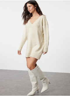 اشتري Stone Mini Knitwear Soft Textured Dress TWOAW24EL00086 في مصر