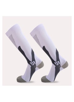 Buy Outdoor Cycling Fitness Slim Leg elastic Compression Socks Football Socks in Saudi Arabia