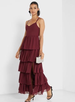 اشتري Ruffle Layer Strapy Dress في الامارات