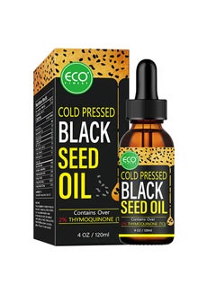 Buy Black Seed Oil，100% Virgin Cold Pressed Premium Black Seed Oil，2% Thymoquinone，Strengthens immunity， joints， skin and hair (120ml) in Saudi Arabia