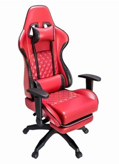 اشتري Gaming Chair Office Chair with Footrest Racing Ergonomic Chair Leather Reclining Video Game Chair Adjustable Armrest High Back Gamer Chair with Headrest and Lumbar Support في السعودية