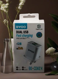 Buy Dual USB 2.4A Fast Charging Mobile Charging Adapter in Saudi Arabia