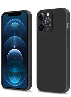 Buy INFOSUN Compatible with apple iPhone 12 Pro Max Full Coverage for Protective Case, Ultra Slim Soft Silicone Gel TPU Cover, Matte Surface Ultra-Thin Case, for iPhone 12 Pro Max (Black) in Saudi Arabia