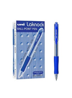 Buy 12-Piece Laknock Ballpoint Pen 0.7mm Tip Blue Ink in UAE