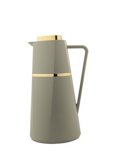 اشتري Deva Coffee And Tea Vacuum Flask 1.0 Liter Light Gray/Gold في السعودية