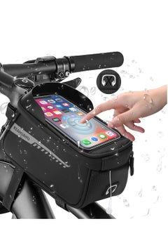 Buy Dorkis Bike Front Frame Bag, Bicycle Handlebar Bag Waterproof, Waterproof Bicycle Phone Mount Top Tube Front Storage Case Bicycle Phone Holder Bag in UAE