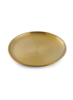 Buy Marilo Deco Serving Plate Dia20cm - Gold in UAE