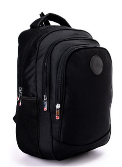 Buy Shield Two Main Compartment Zipped Laptop Bag - Black With USB in Egypt