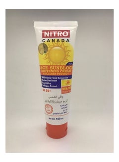 اشتري Face Sunblock Whitening Non-Sticky Cream Collagen Protect UV 50 plus في الامارات