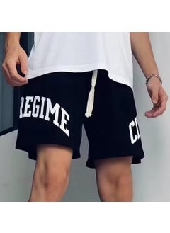 Buy Youth Heavyweight Shorts Summer Casual Black in Saudi Arabia