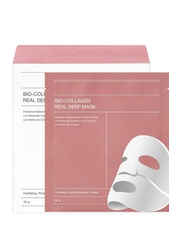 Buy Bio-Collagen Real Deep Mask, Hydrating Overnight Mask, Pore Minimizing, Elasticity Improvement, 34g x4pcs in UAE