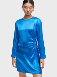 Buy Cut Out Satin Dress in UAE