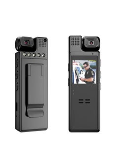 Buy 1080P HD Mini Body Camera Portable Small Body Worn Cam Wearable Pocket Video Recorder with 180° Rotatable Lens, 1.3" LCD, Night Vision for Security Guard, Law Enforcement, Built-in 64G Memory Card in UAE