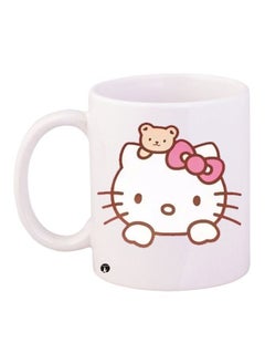 Buy Hello Kitty Printed Mug White and Pink in Saudi Arabia