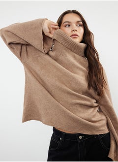 اشتري Mink Soft Textured Turtleneck Knitwear Sweater TWOAW24KZ00426 في مصر