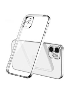 Buy Luxury Square Silicone Electroplated Cover Case for iPhone 11 in UAE