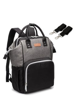 Buy Diaper Bag Backpack,Multifunction Waterproof Travel Back Pack Maternity Baby Nappy Changing Bags Grey in Saudi Arabia