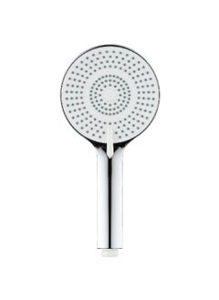 Buy Round High Pressure Handheld Shower with Ergonomic Handle Silver 12 cm DF5818 in Saudi Arabia