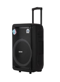 Buy Rechargeable and Professional Trolley Speaker| Bluetooth, TWS Function and FM Radio Includes a Wireless Microphone Remote Control | 60000W PMPO Recording Function, LED Light and LED Display | 2 Years Warranty in UAE