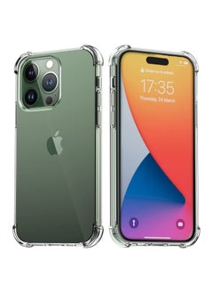 Buy RRB iPhone 14 Pro Max Case Cover Clear Back Air Cushion Soft Silicone Shockproof Anti-Scratch Protective Bumper Shell Corner for iPhone 14 Pro Max clear in UAE