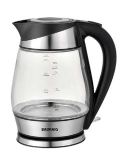 Buy Electric Water Kettle 1.7L 2200 W Silver/Black in Saudi Arabia