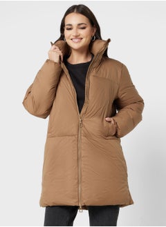 Buy High Neck Puffer Jacket in UAE