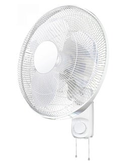 اشتري High-performance wall fan with 3-speed controls, 5 leaf blades and 2 pull cords, adjustable tilt angle and efficient cooling High-performance motor for high-speed wind في السعودية