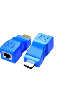 Buy DKURVE HD to RJ45 Network HD Repeater 2 PCS HD Extender Transmitter and Receiver Network RJ45 Over Cat 5e- Cat6 in UAE