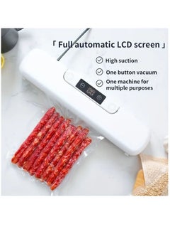 اشتري Vacuum Sealer Machine Food Vacuum Sealer Automatic Air Sealing System For Food Storage Dry And Moist Food Modes Compact Design 10pcs Seal Bags Starter Kit في السعودية