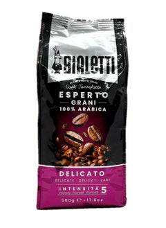 Buy Esperto 100% Arabica Delicato Coffee Beans, 5 Intensity, 500g in UAE