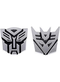 اشتري PCS Car Decoration Transformers Sticker Logo Metal 3D Autobot Emblem Badge Decal Truck Auto styling Car Styling Sticker في الامارات