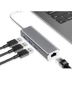 Buy Gigabit Ethernet Adapter USB Hub 3.0 Lan Wired Network Card in Saudi Arabia